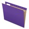 Pendaflex 1/5-Cut Tabs Letter Size Colored Hanging Folders - Violet (25/Box)